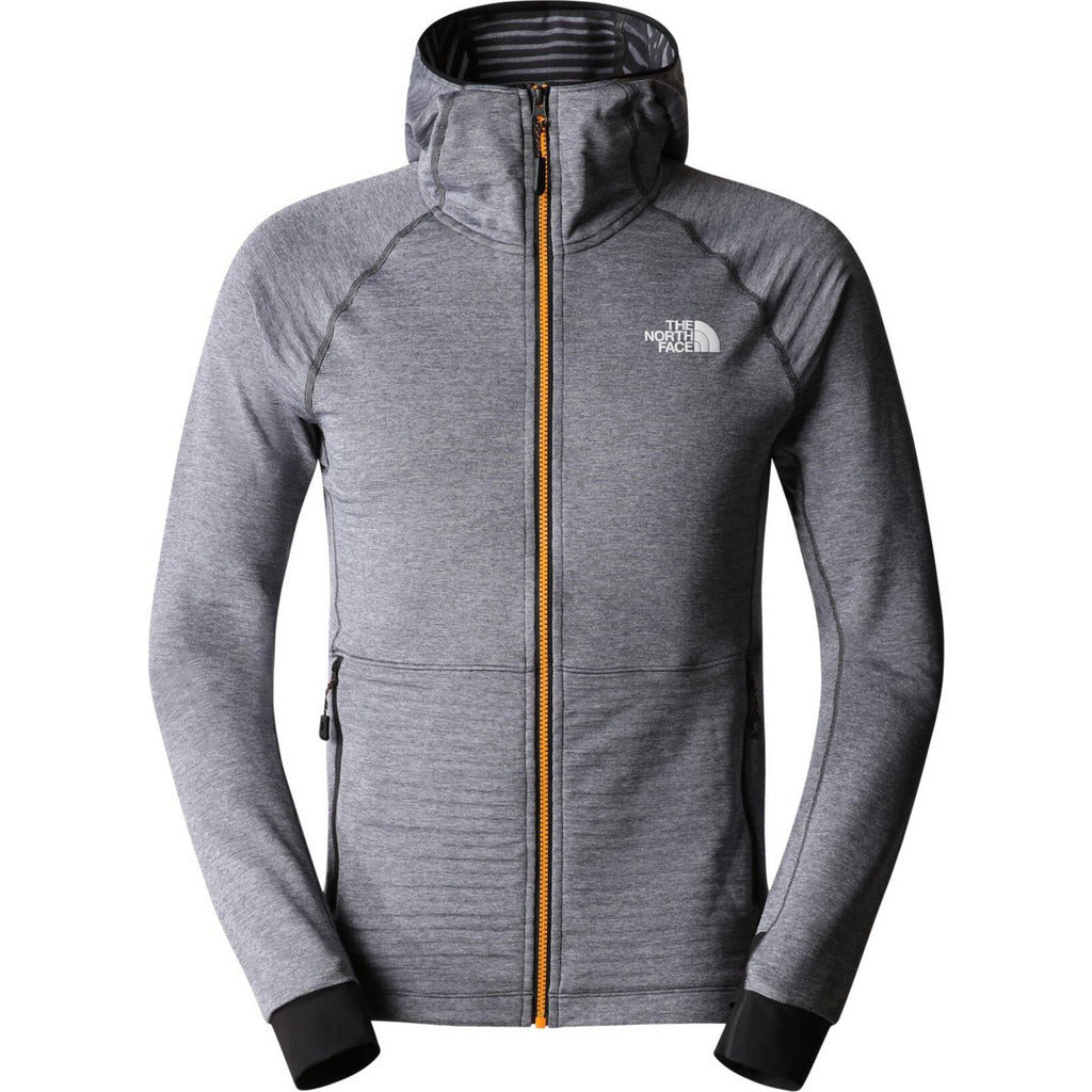 The North Face Circadian Midlayer Hoody Asphalt - Maglia Running Uomo - Mud and Snow