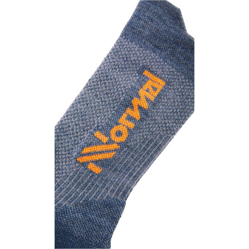 NNormal Merino Socks Blue - Calza Running - Mud and Snow