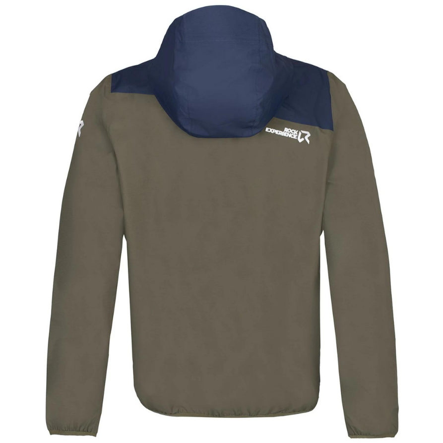 Rock Experience Great Roof Jacket Olive/Blue - Giacca Uomo Antipioggia - Mud and Snow