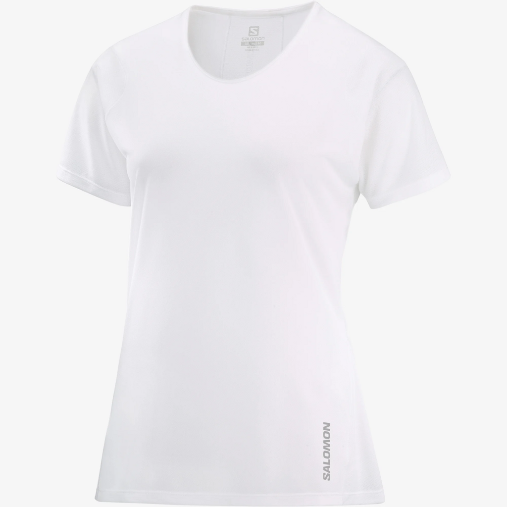 Salomon Sense Aero Tee White - Maglia Running Donna