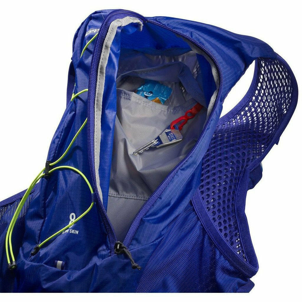 Salomon Active Skin 8 Clematis Blue - Zaino Trail Running - Mud and Snow