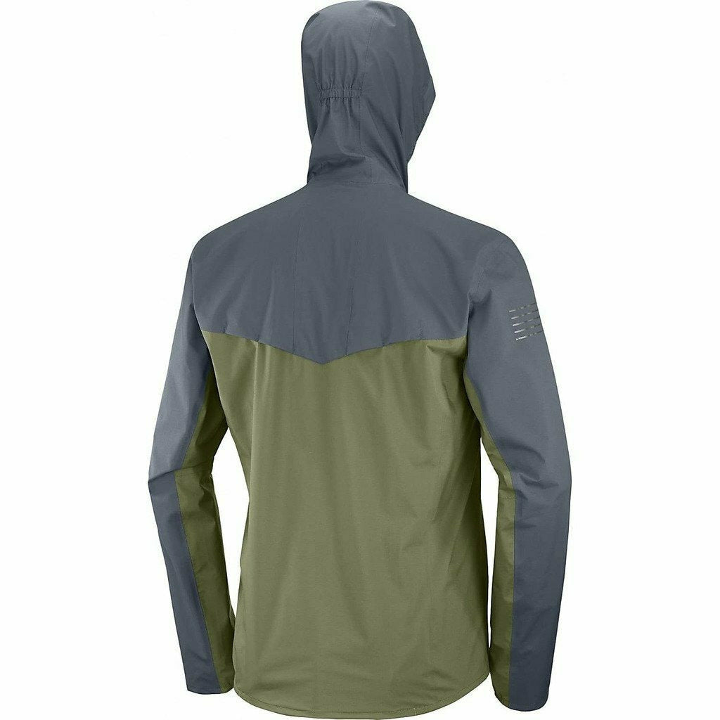 Salomon Bonatti Jacket Ebony - Giacca Uomo Running Impermeabile - Mud and Snow