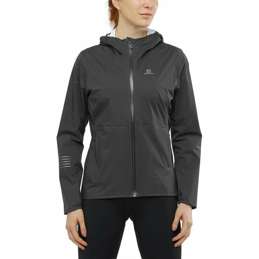 Salomon Lightning Jacket Black - Giacca Donna Impermeabile - Mud and Snow