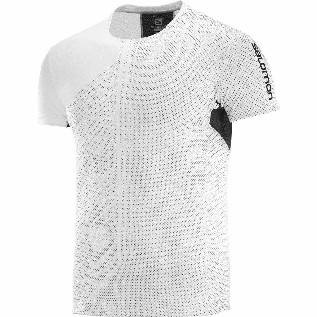 Salomon S-Lab Sense Tee White/Black - Maglia Running - Mud and Snow