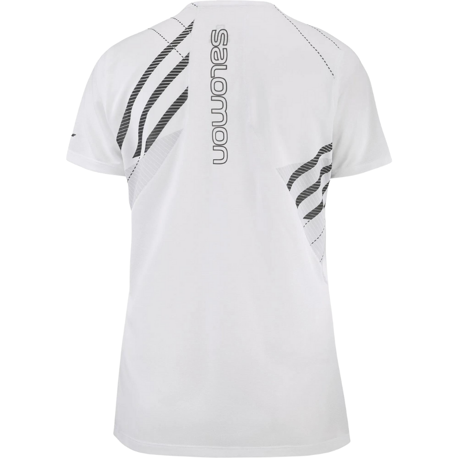 Salomon Sense Aero Tee White/Oyster - Maglia Running Donna - Mud and Snow