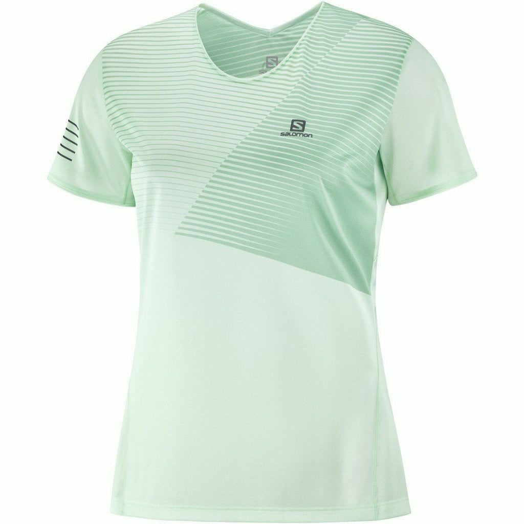Salomon Sense Tee Opal W - Maglia Running Donna - Mud and Snow