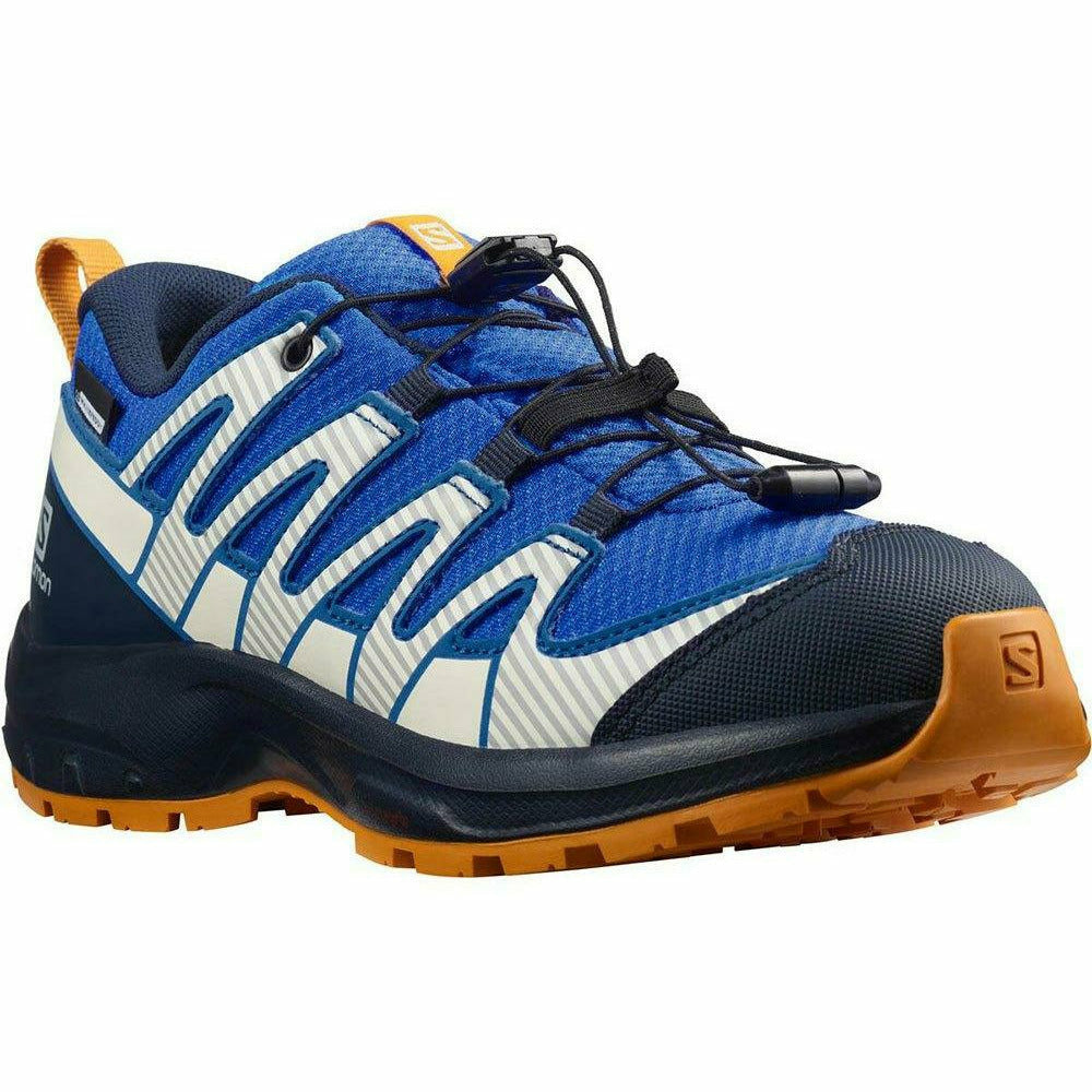 Salomon Xa Pro V8 CSWP Kid Blue/Navy - Scarpa Bambino Impermeabile - Mud and Snow