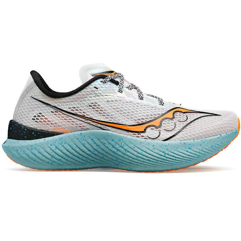 Saucony Endorphine Pro 3 Fog/Viziorange - Scarpa Running - Mud and Snow