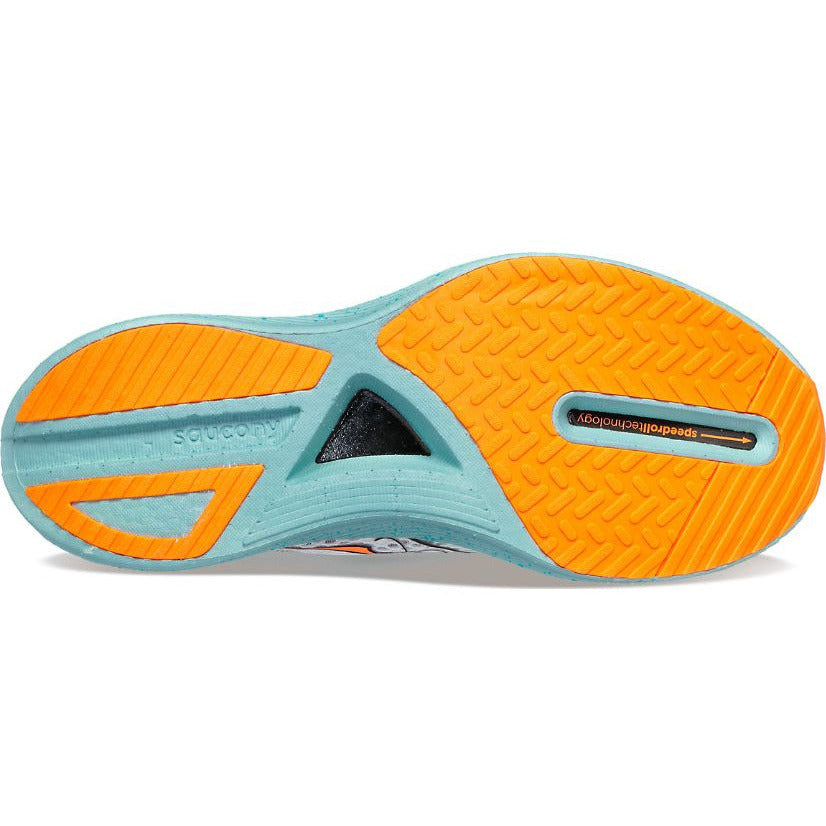 Saucony Endorphine Pro 3 Fog/Viziorange - Scarpa Running - Mud and Snow