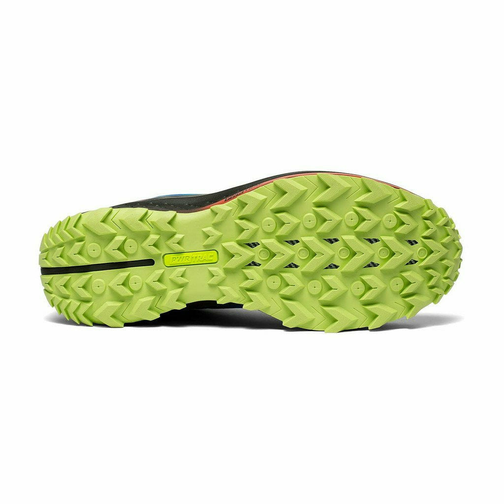 Saucony Peregrine 11 Royal Blue / Fire - Scarpa Trail Running - Mud and Snow