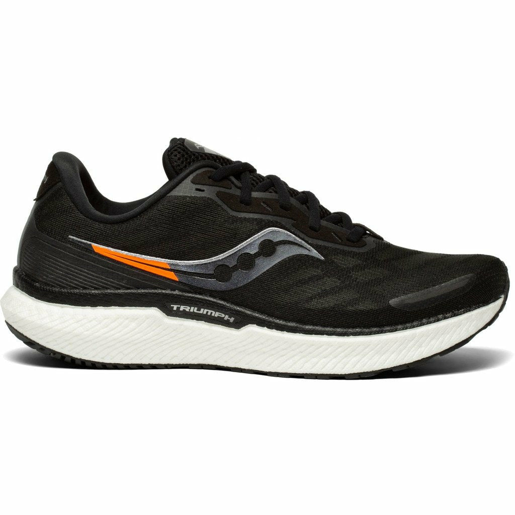 Saucony Triumph 19 Black/White - Scarpa Running Uomo - Mud and Snow