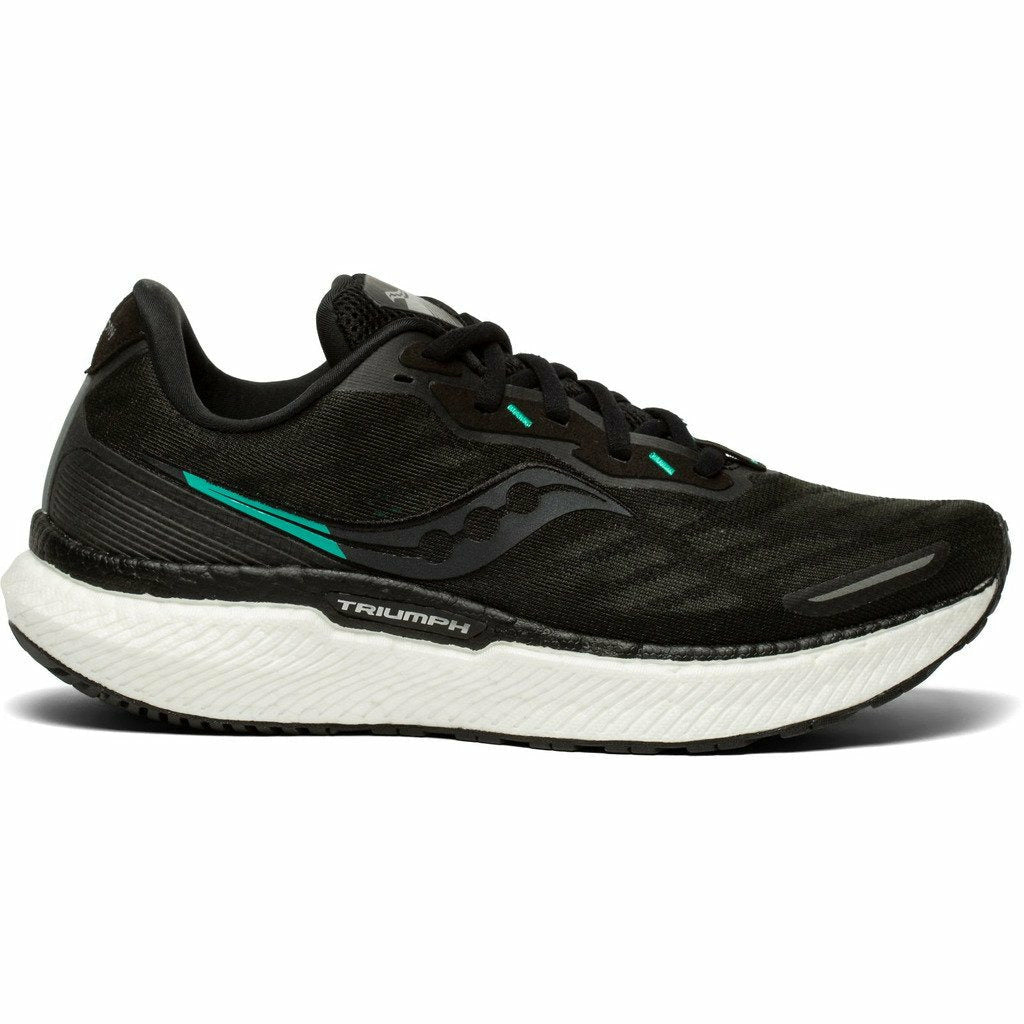 Saucony Triumph 19 Black/White - Scarpa Running Donna - Mud and Snow