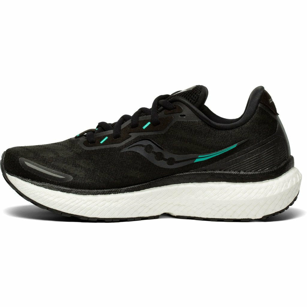 Saucony Triumph 19 Black/White - Scarpa Running Donna - Mud and Snow