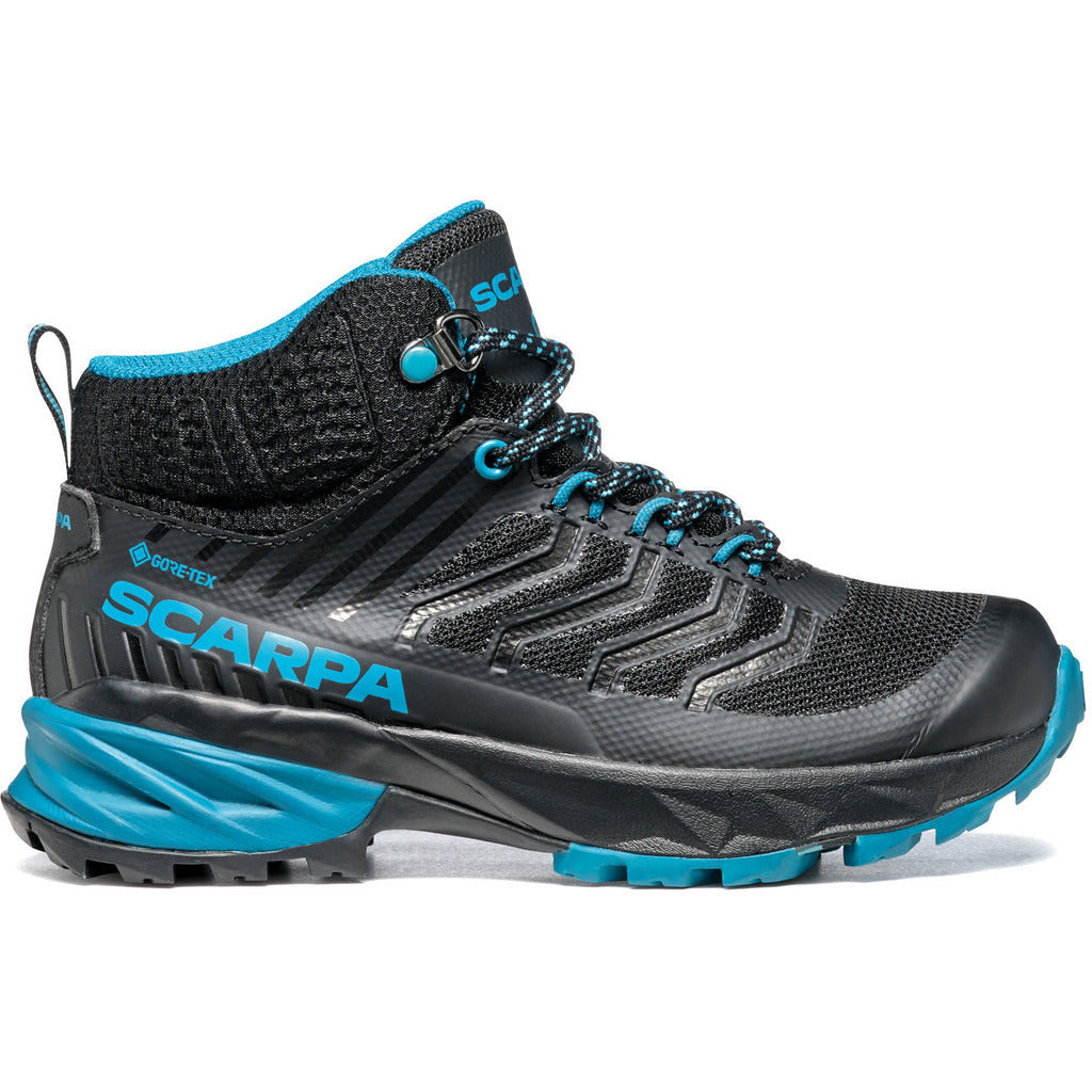 Scarpa Rush Mid Kid GTX Black Ottanio - Scarponcino Bambino - Mud and Snow