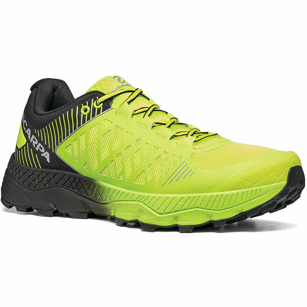 Scarpa Spin Ultra Acid Lime/Black - Scarpa Trail Running Uomo - Mud and Snow