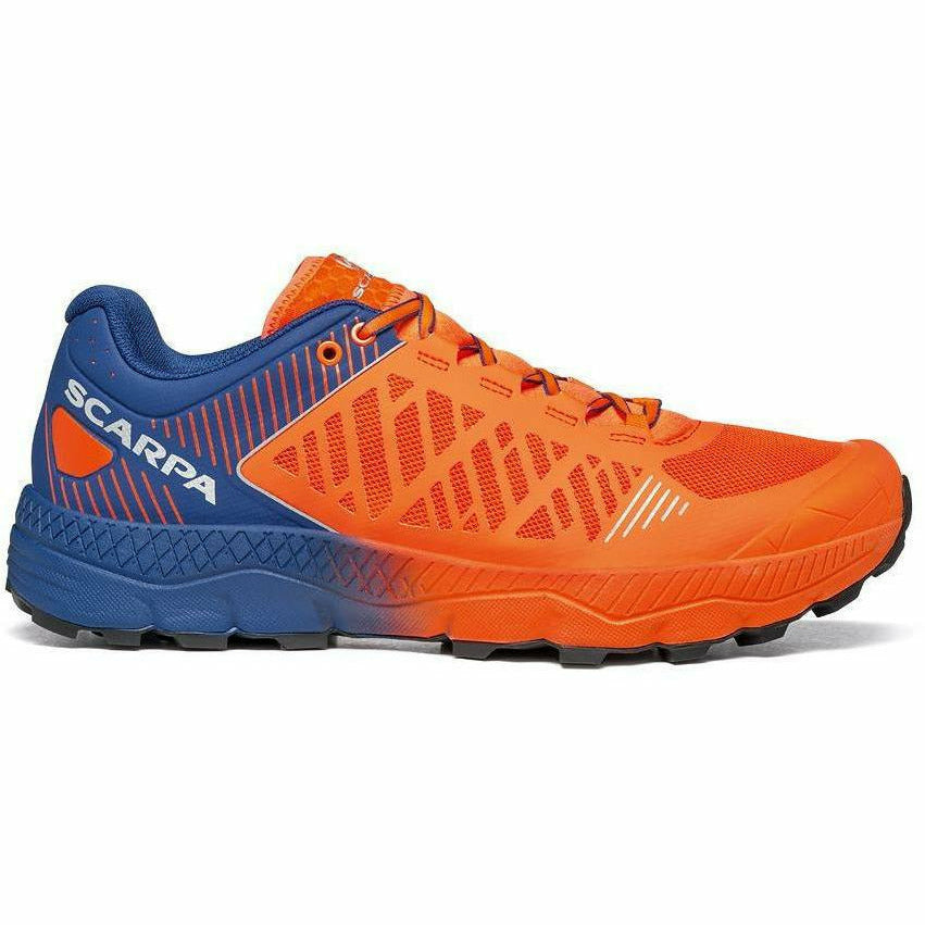 Scarpa Spin Ultra Orange / Blue - Scarpa Trail Running Uomo - Mud and Snow