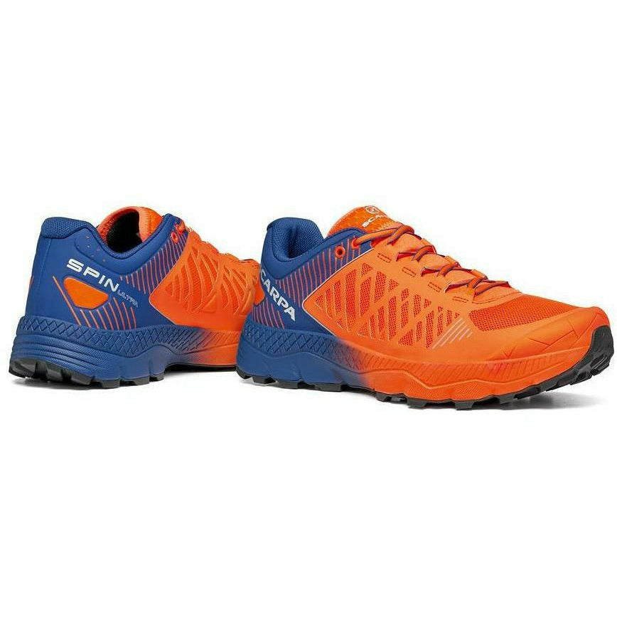 Scarpa Spin Ultra Orange / Blue - Scarpa Trail Running Uomo - Mud and Snow