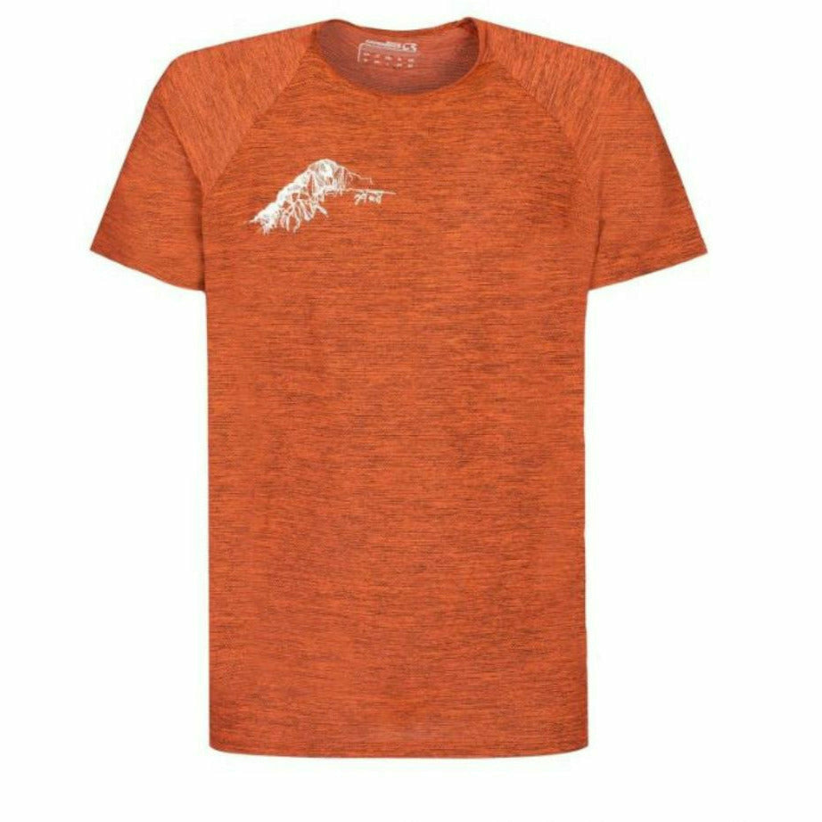 Rock Experience Terminator T-Shirt Flame Melange - Maglia Uomo Trekking - Mud and Snow