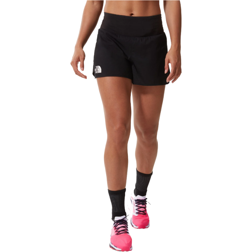 The North Face Flight Stridelight 4 Short Black Woman - Short Trail Running - Mud and Snow