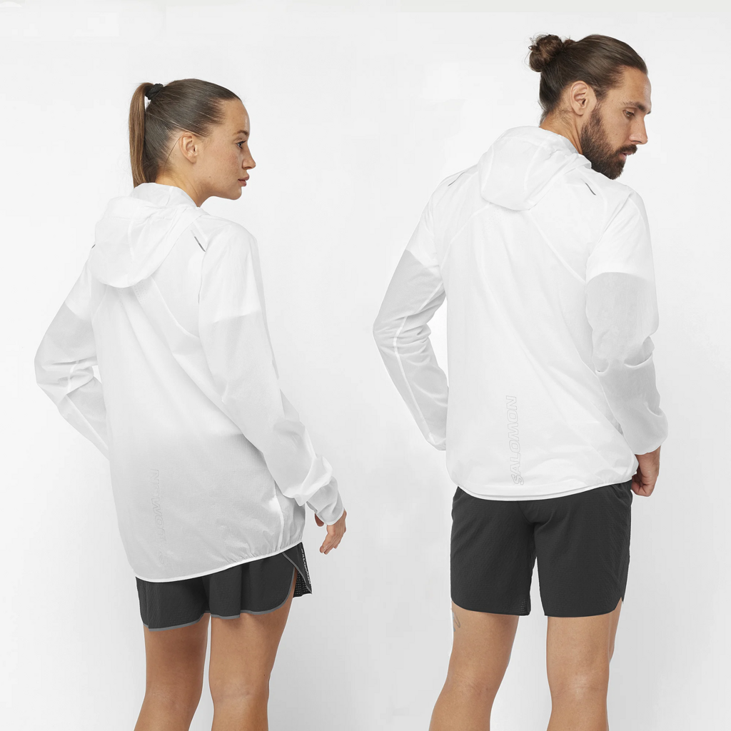 Salomon Bonatti Aero Hoodie White - Giacca Running