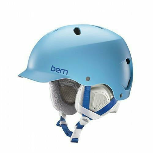 Bern Lenox Eps Satin Light Blue/Grey  - Casco Snowboard Sci Donna - Mud and Snow