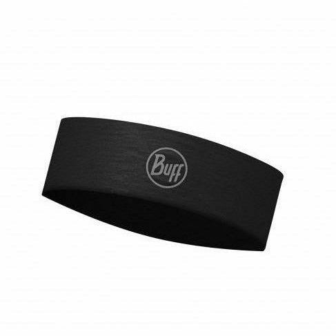 Buff Coolnet Uv+ Slim Headband R-Solid Black - Fascia Unisex - Mud and Snow