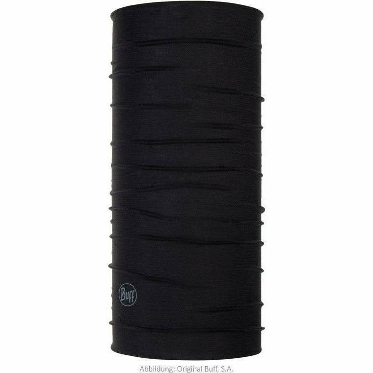 Buff Coolnet Uv+ Solid Black - Fascia Scaldacollo Traspirante - Mud and Snow