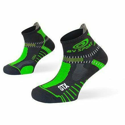 Bv Sport STX Evo Nero/Verde - Calza Trail Running - Mud and Snow