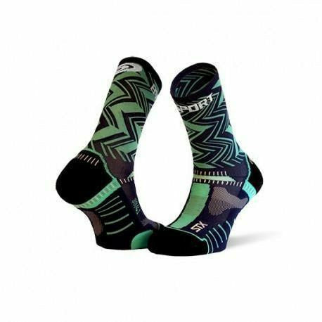 Bv Sport STX EVO Blu/Verde - Calza Running - Mud and Snow