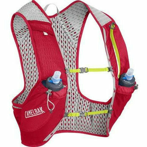 Camelbak NanoVest 3L Quick Stow Flask Red/Lime - Zaino Trail Running - Mud and Snow