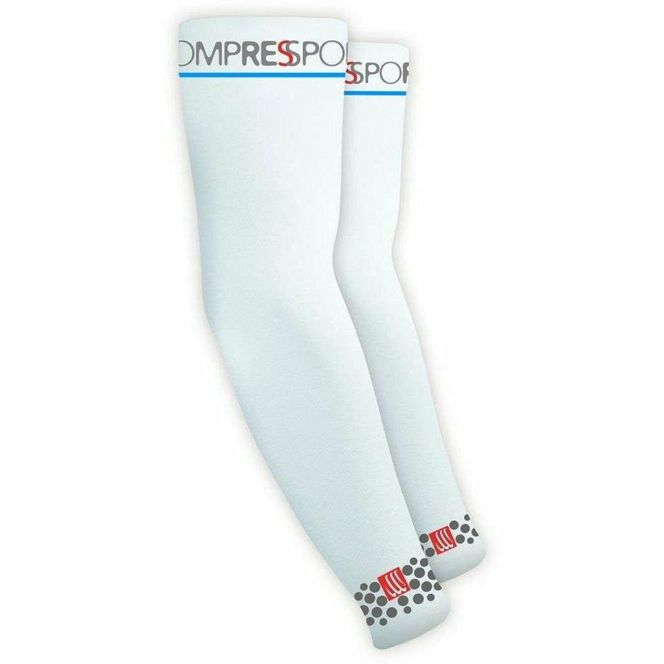 Compressport Arm Force White Compression - Mud and Snow