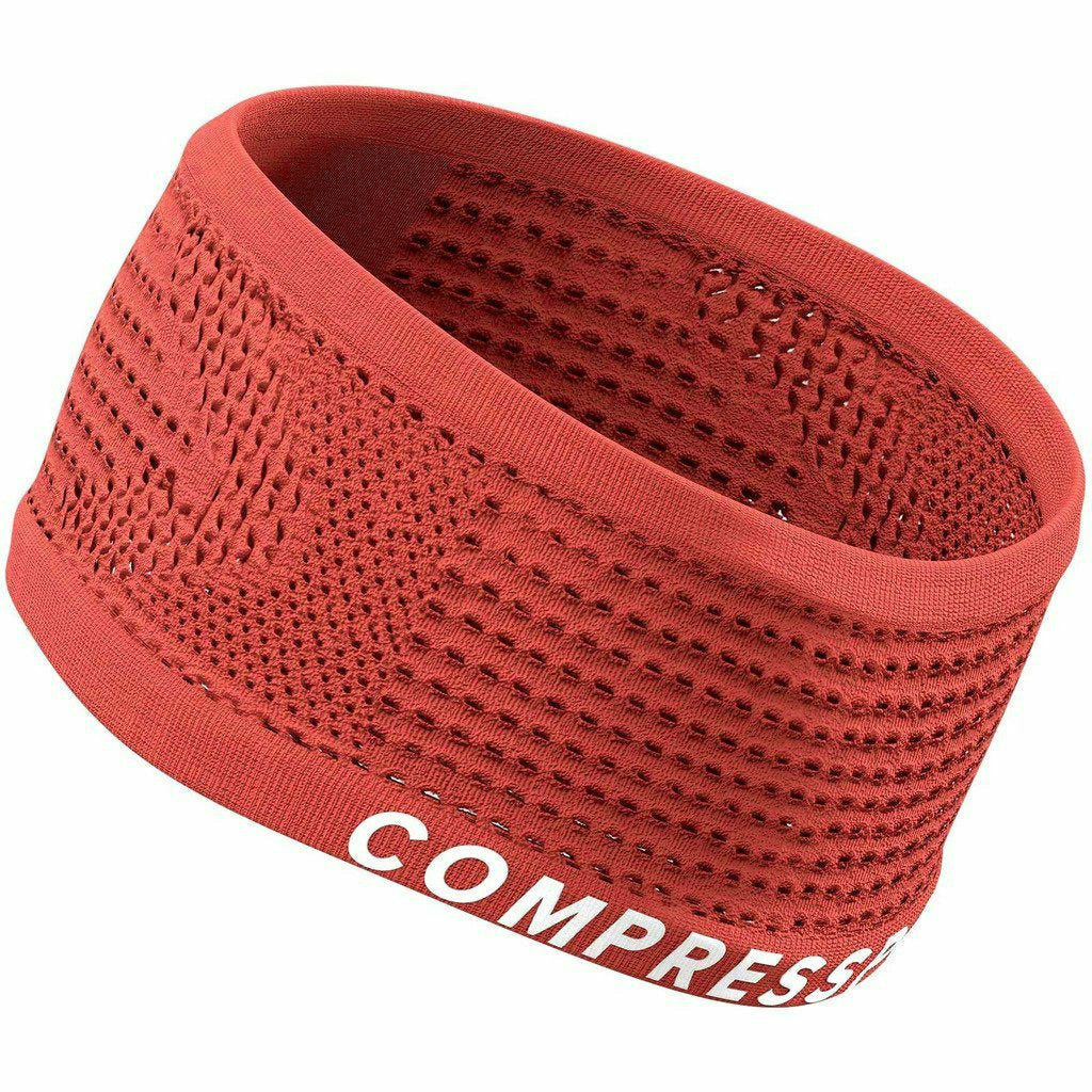Compressport Headband On/Off Coral - Fascia Running - Mud and Snow