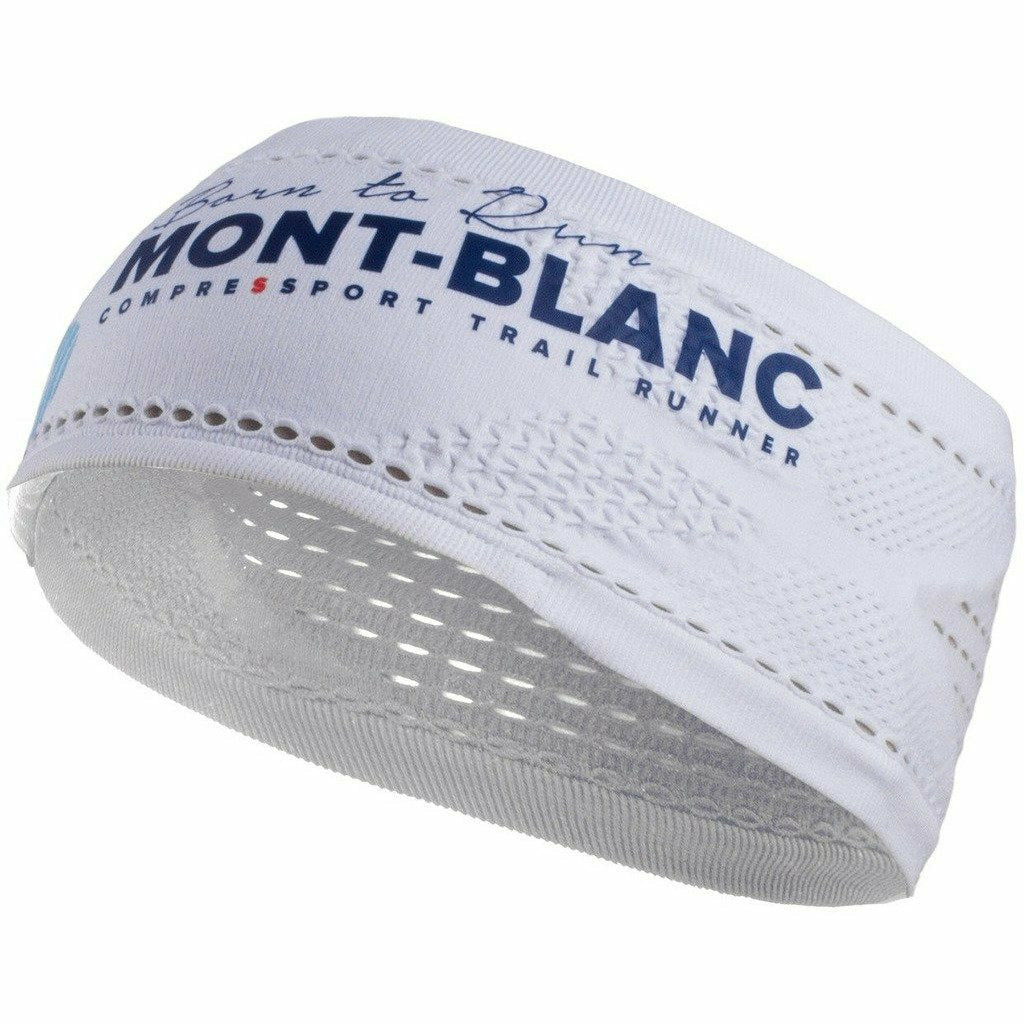Compressport Headband On/Off White Mont-Blanc 2017 - Mud and Snow