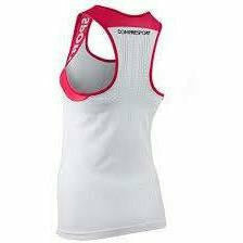 Compressport Trail Shirt Tank W White - Mud and Snow