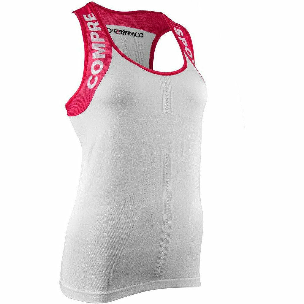 Compressport Trail Shirt Tank W White - Mud and Snow