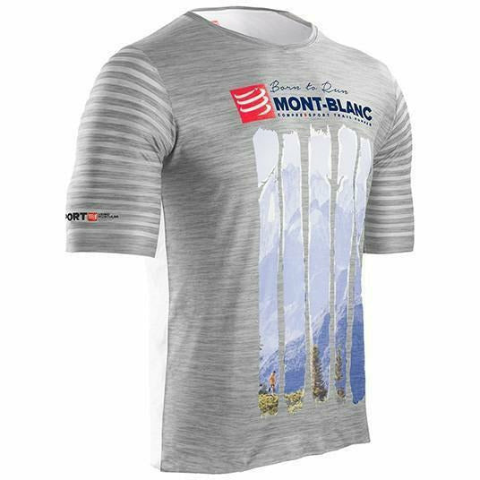 Compressport Training Mont Blanc 2017 White - T-shirt Uomo - Mud and Snow