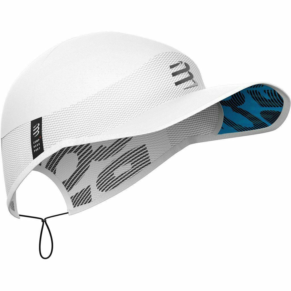 Compressport Pro Racing Cap White - Berretto Running - Mud and Snow
