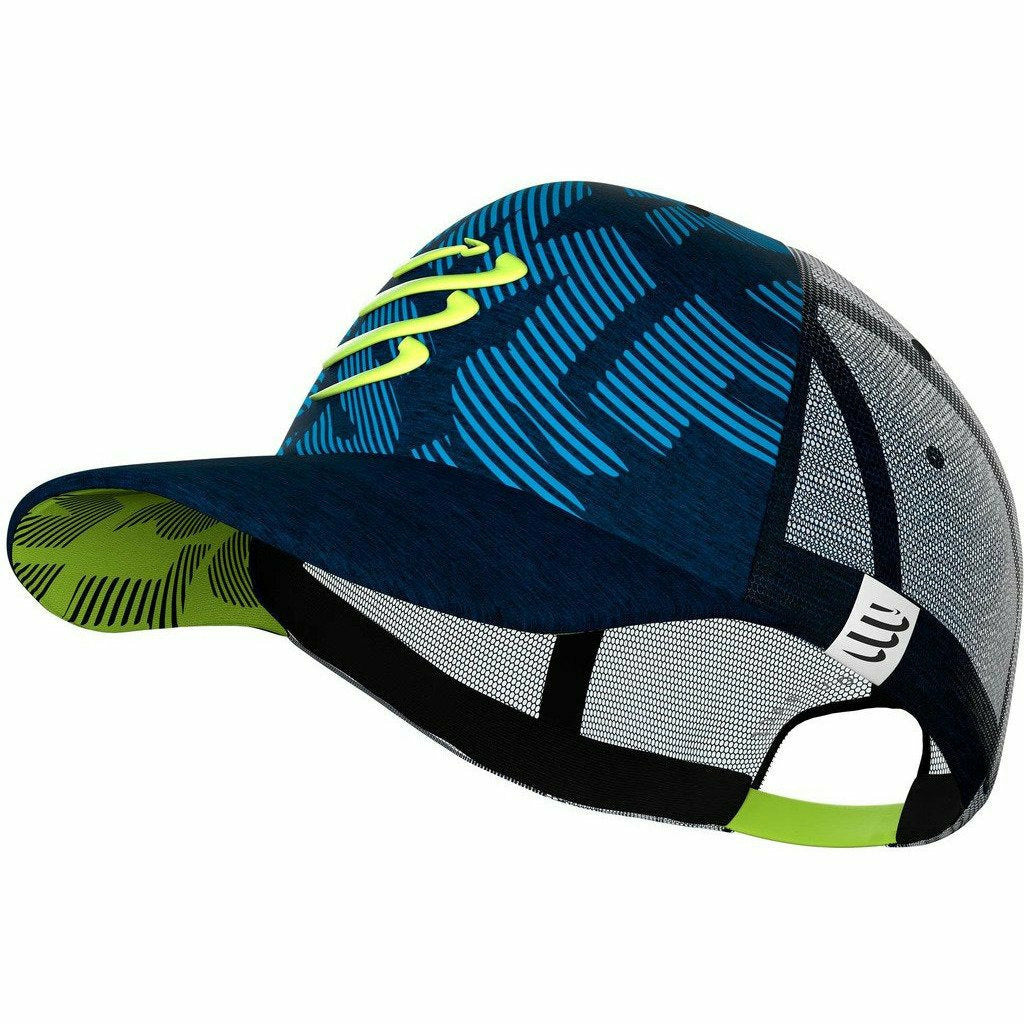 Compressport Trucker Cap Blue/Lime - Berretto - Mud and Snow