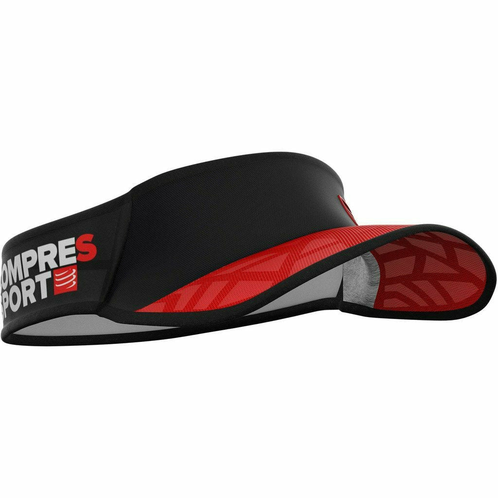 Compressport Spiderweb Ultralight Visor Black/White - Visiera Running - Mud and Snow