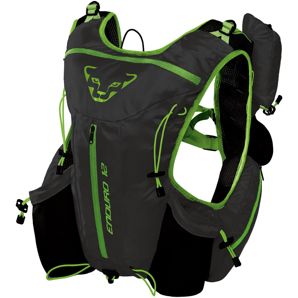 Dynafit SpeedUp Enduro 12 Asphalt/Green- Zaino Trail Runing - Mud and Snow