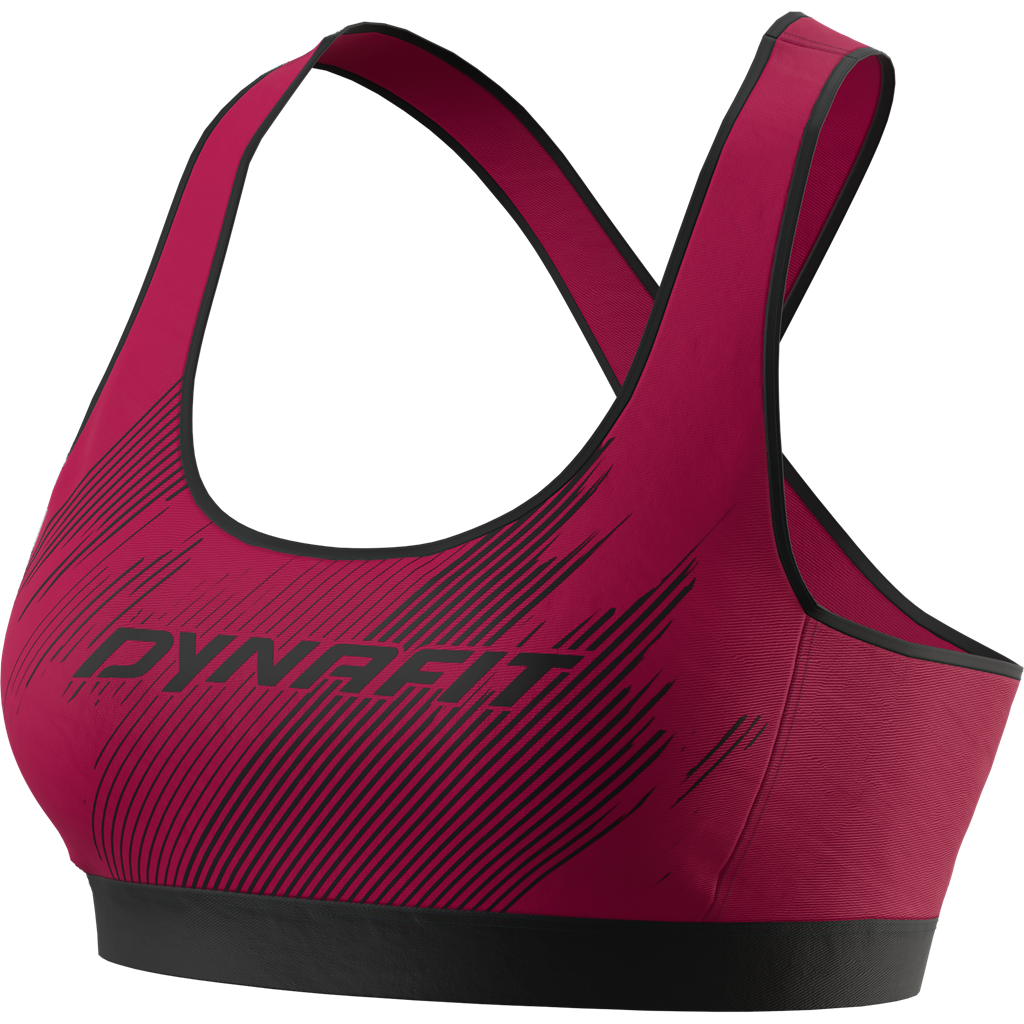 Dynafit Alpine Graphic Bra Beet Red - Top Sportivo - Mud and Snow