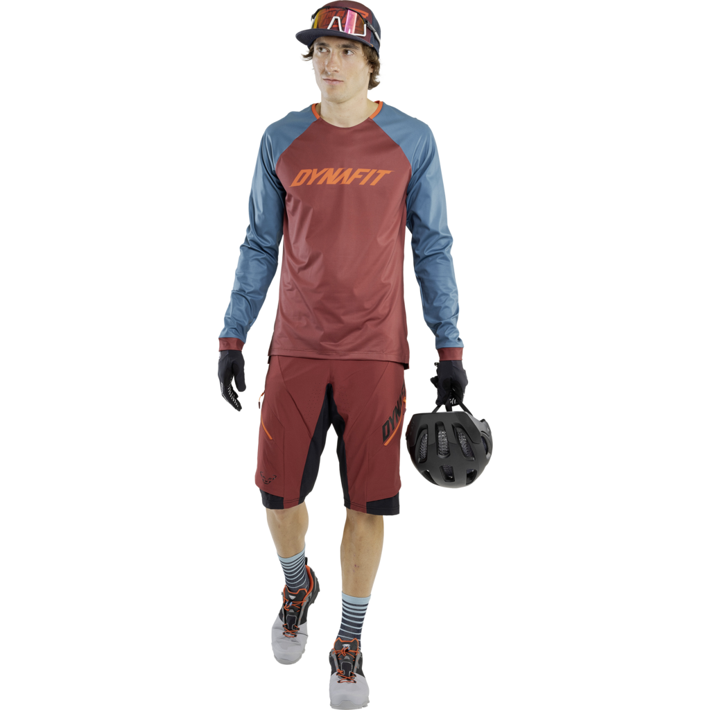 Dynafit Ride L/S Tee Syrah - Maglia Uomo MTB - Mud and Snow