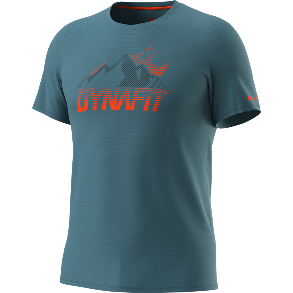 Dynafit Transalper Graphic S/S Tee Mallard Blue- Maglia Trail Running - Mud and Snow