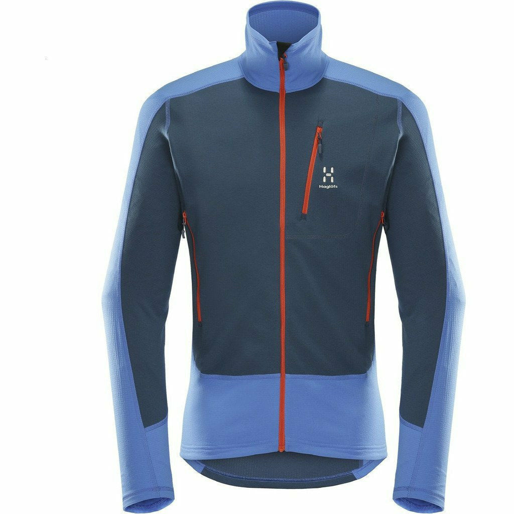 Haglofs Alder jacket Men Vibrant Blue- Pile Uomo - Mud and Snow