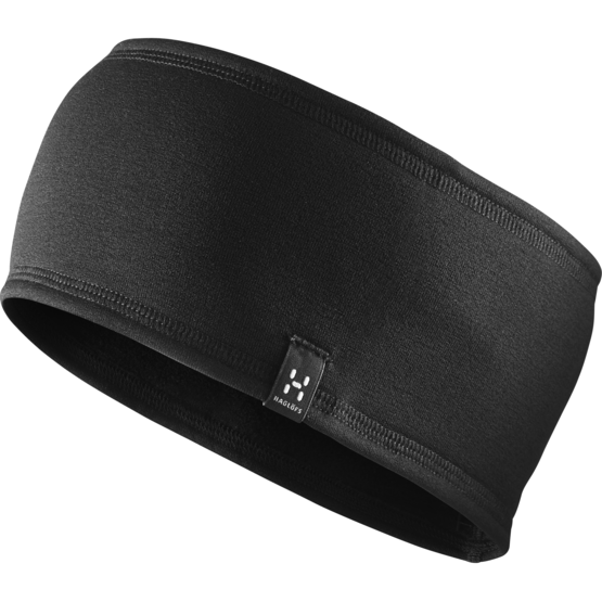 Haglofs Fanatic Headband True Black Solid - Fascia Unisex - Mud and Snow
