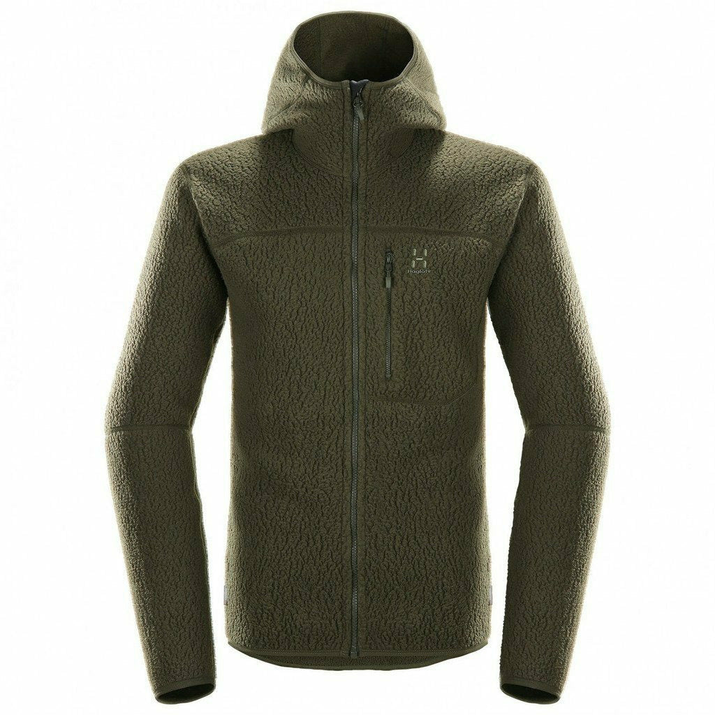 Haglofs Pile Hood Man Deep Woods - Pile uomo - Mud and Snow