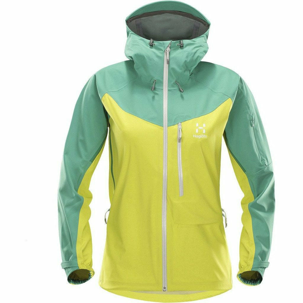 Haglofs Touring Proof Jacket Woman Star Dust/Crystal Lake -  Giacca Woman - Mud and Snow