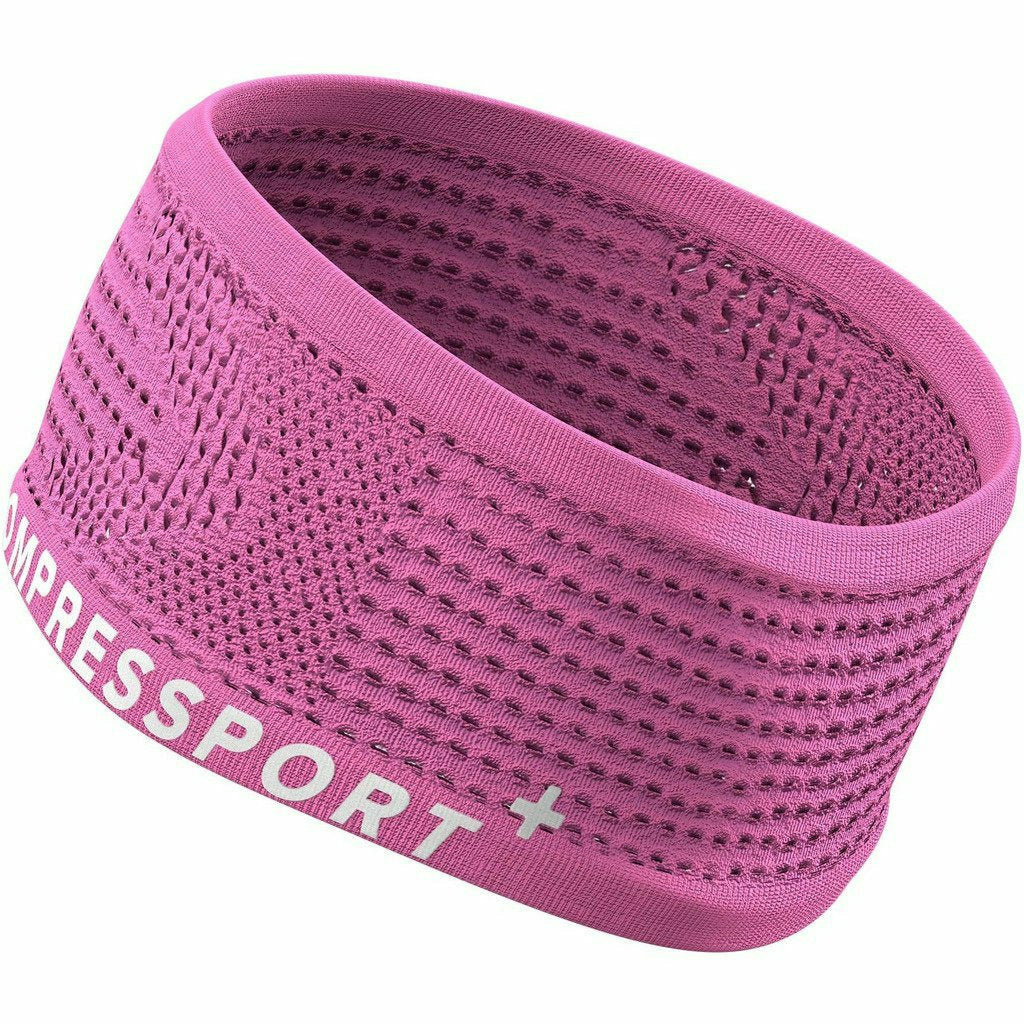 Compressport Headband On/Off Pink - Fascia Running - Mud and Snow