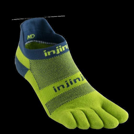 Injinji Run Midweight No Snow Xtralife Pistacchio - Calza Corta Trail - Mud and Snow