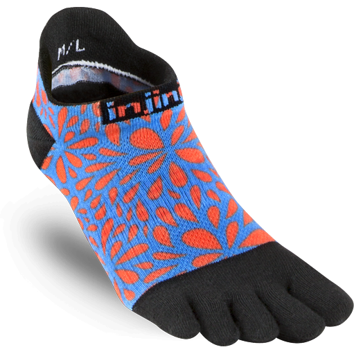 Injinji Run Lightweight No-Snow Blossom - Calza Corta Trail Unisex - Mud and Snow